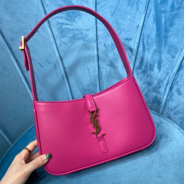 [REP 1:1] Saint Laurent Le 5 À 7 Hobo Bag In Smooth Pink For Women 9in/23cm YSL 6572282R20W5623