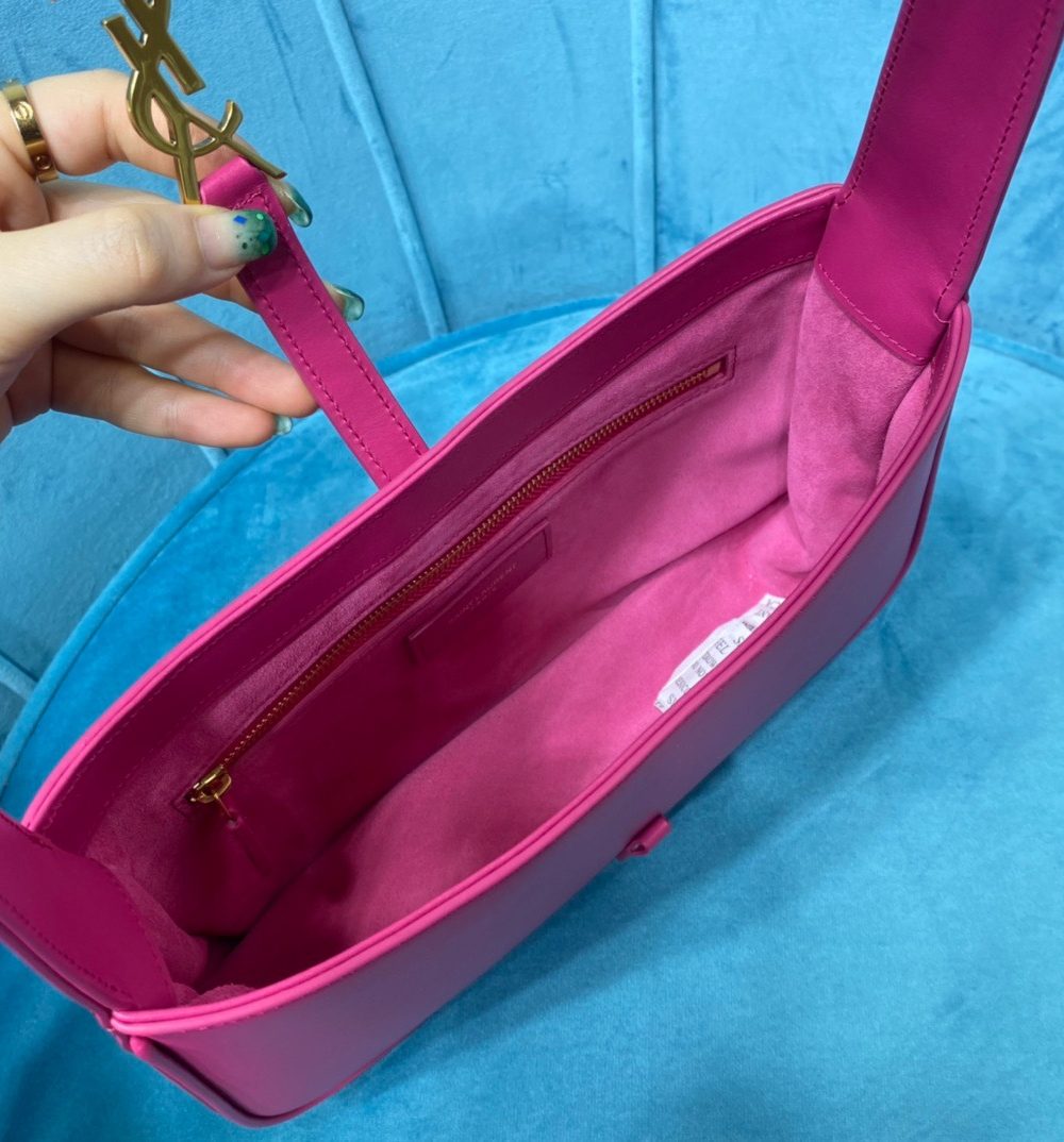 [REP 1:1] Saint Laurent Le 5 À 7 Hobo Bag In Smooth Pink For Women 9in/23cm YSL 6572282R20W5623