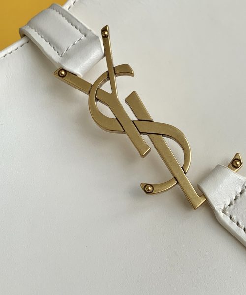[REP 1:1] Saint Laurent LE 5 À 7 Hobo Bag White Material For Women 9in/23cm YSL 6572282R20W9207