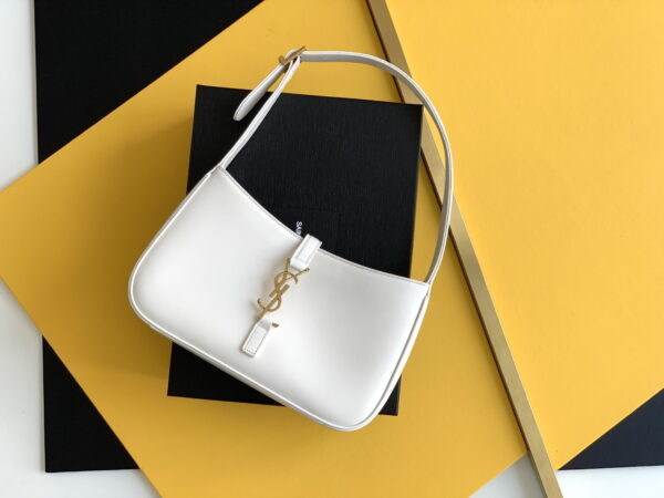 [REP 1:1] Saint Laurent LE 5 À 7 Hobo Bag White Material For Women 9in/23cm YSL 6572282R20W9207