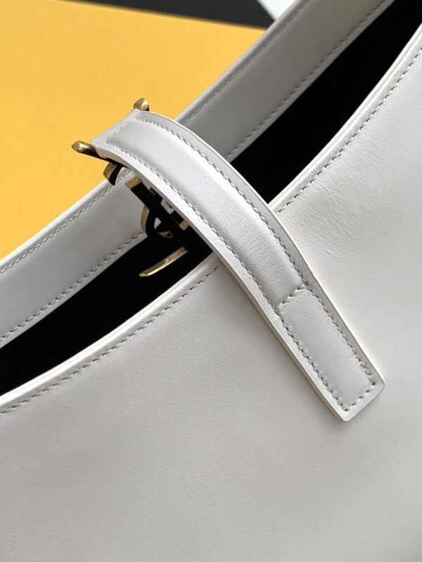 [REP 1:1] Saint Laurent LE 5 À 7 Hobo Bag White Material For Women 9in/23cm YSL 6572282R20W9207