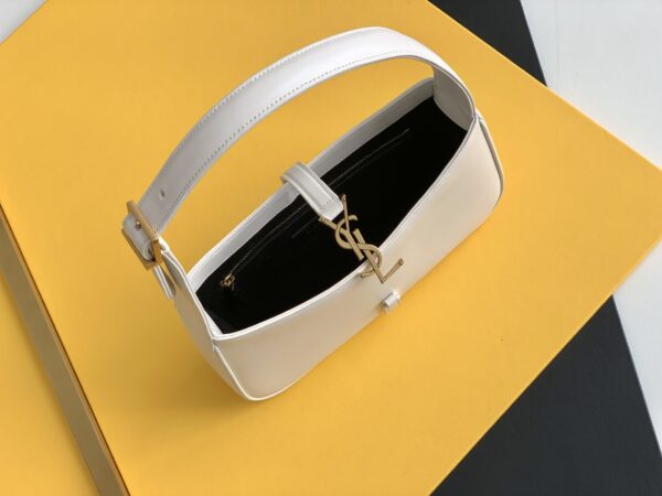 [REP 1:1] Saint Laurent LE 5 À 7 Hobo Bag White Material For Women 9in/23cm YSL 6572282R20W9207