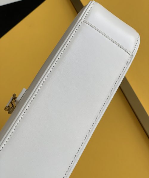 [REP 1:1] Saint Laurent LE 5 À 7 Hobo Bag White Material For Women 9in/23cm YSL 6572282R20W9207