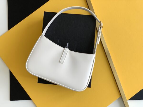 [REP 1:1] Saint Laurent LE 5 À 7 Hobo Bag White Material For Women 9in/23cm YSL 6572282R20W9207