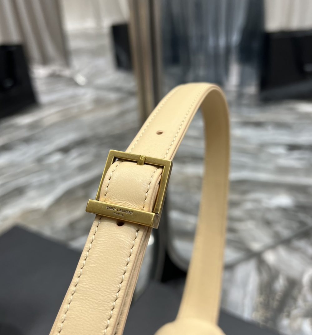 [REP 1:1] Saint Laurent Le 57 Hobo Shoulder Bag Beige For Women, Women's Bags 9.8in/25cm YSL