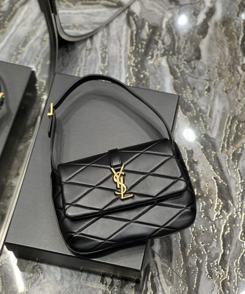 [REP 1:1] Saint Laurent Le 57 Hobo Shoulder Bag Black For Women, Women's Bags 9.8in/25cm YSL 698567AAAO01000