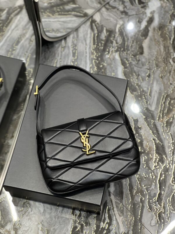 [REP 1:1] Saint Laurent Le 57 Hobo Shoulder Bag Black For Women, Women's Bags 9.8in/25cm YSL 698567AAAO01000