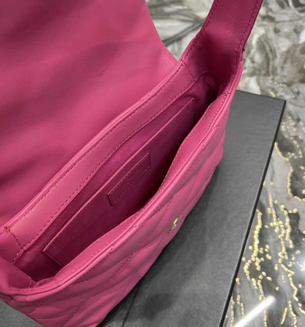 [REP 1:1] Saint Laurent Le 57 Hobo Shoulder Bag Pink For Women, Women's Bags 9.8in/25cm YSL 698567AAAO05623