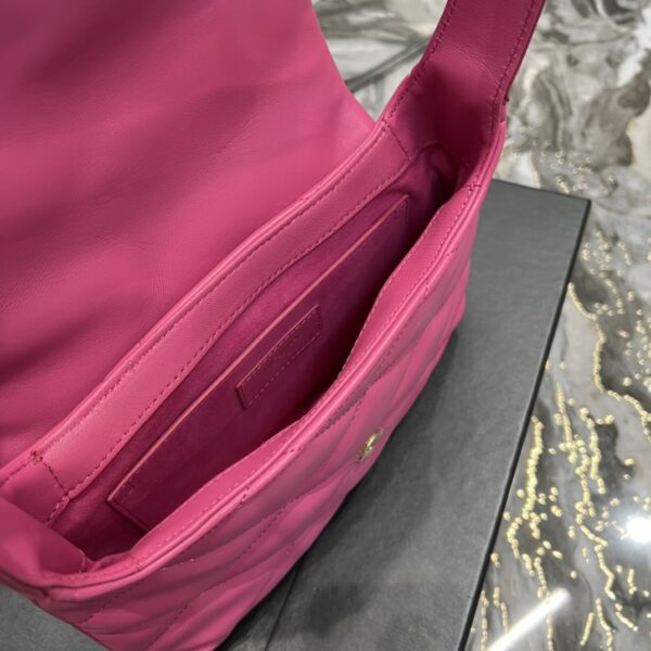 [REP 1:1] Saint Laurent Le 57 Hobo Shoulder Bag Pink For Women, Women's Bags 9.8in/25cm YSL 698567AAAO05623