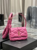 [REP 1:1] Saint Laurent Le 57 Hobo Shoulder Bag Pink For Women, Women's Bags 9.8in/25cm YSL 698567AAAO05623