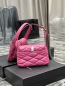 [REP 1:1] Saint Laurent Le 57 Hobo Shoulder Bag Pink For Women, Women's Bags 9.8in/25cm YSL 698567AAAO05623