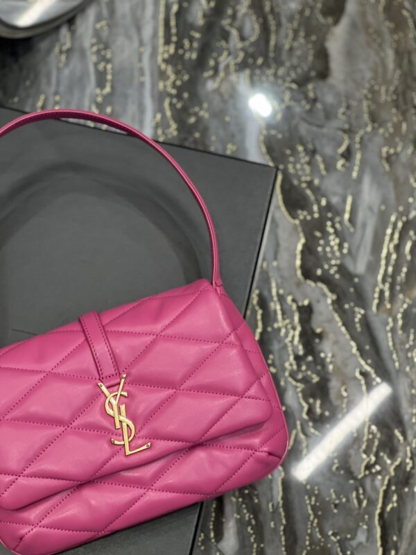 [REP 1:1] Saint Laurent Le 57 Hobo Shoulder Bag Pink For Women, Women's Bags 9.8in/25cm YSL 698567AAAO05623