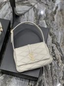 [REP 1:1] Saint Laurent Le 57 Hobo Shoulder Bag White For Women, Women's Bags 9.8in/25cm YSL 698567AAAO09207