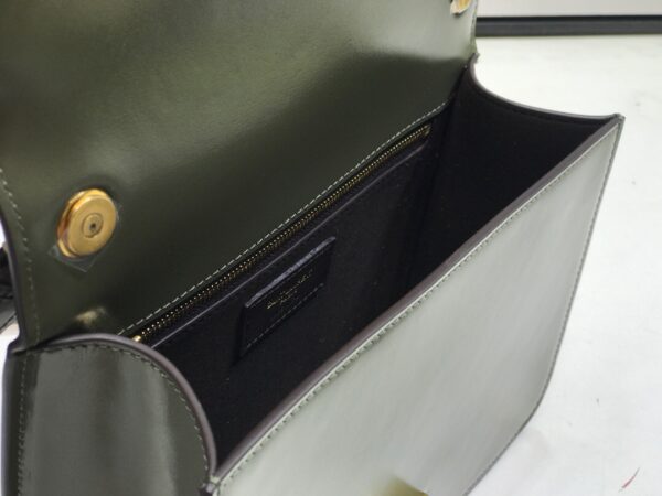 [REP 1:1] Saint Laurent Le Carre Satchel In Box Dark Green For Women 9in/23cm YSL