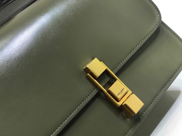 [REP 1:1] Saint Laurent Le Carre Satchel In Box Dark Green For Women 9in/23cm YSL
