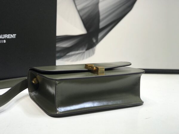 [REP 1:1] Saint Laurent Le Carre Satchel In Box Dark Green For Women 9in/23cm YSL