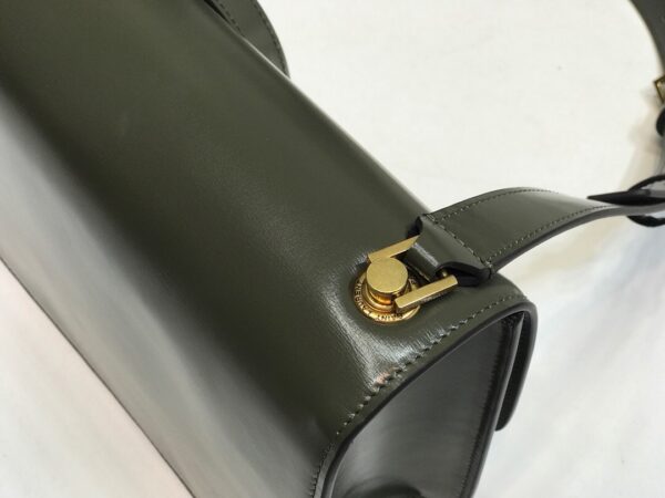 [REP 1:1] Saint Laurent Le Carre Satchel In Box Dark Green For Women 9in/23cm YSL