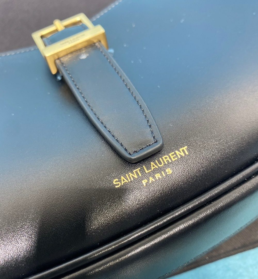 [REP 1:1] Saint Laurent Le Fermoir Hobo Bag Black For Women 9.5in/24cm YSL 672615 2ZA2W