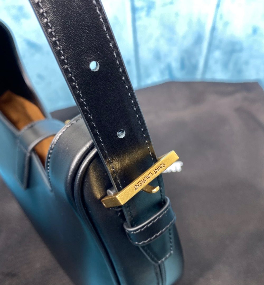 [REP 1:1] Saint Laurent Le Fermoir Hobo Bag Black For Women 9.5in/24cm YSL 672615 2ZA2W