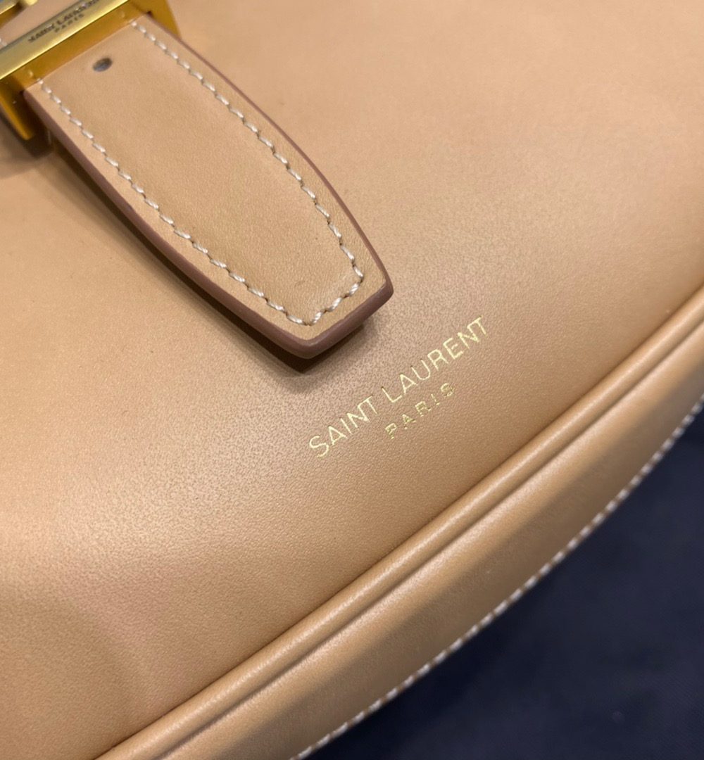 [REP 1:1] Saint Laurent Le Fermoir Hobo Bag Brown For Women 9.5in/24cm YSL