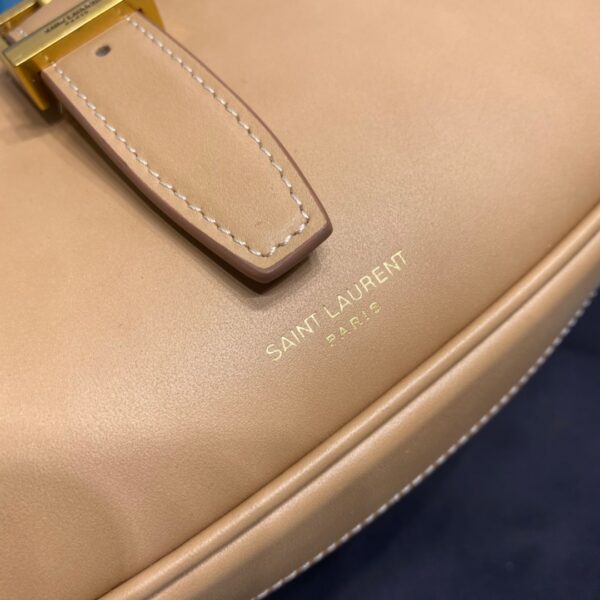 [REP 1:1] Saint Laurent Le Fermoir Hobo Bag Brown For Women 9.5in/24cm YSL