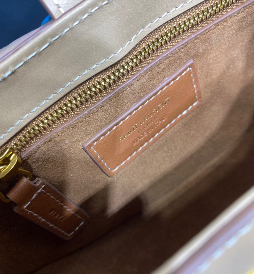 [REP 1:1] Saint Laurent Le Fermoir Hobo Bag Brown For Women 9.5in/24cm YSL