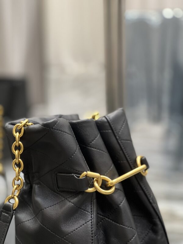 [REP 1:1] Saint Laurent Le Maillon Bucket Bag Black For Women 10.6in/27cm YSL 686310AAAJK1000
