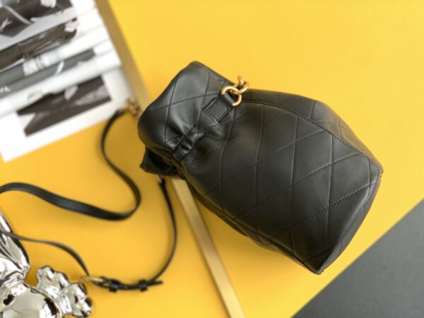 [REP 1:1] Saint Laurent Le Maillon Hook Bucket Bag Black For Women, Women's Bags 10.6in/27cm YSL 686310AAAJK1000