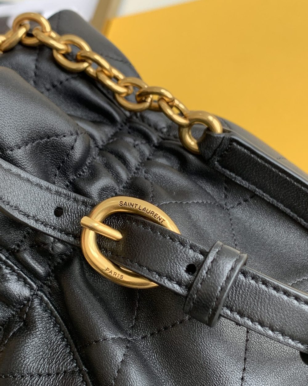 [REP 1:1] Saint Laurent Le Maillon Hook Bucket Bag Black For Women, Women's Bags 10.6in/27cm YSL 686310AAAJK1000