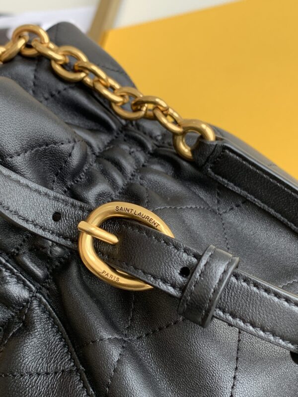 [REP 1:1] Saint Laurent Le Maillon Hook Bucket Bag Black For Women, Women's Bags 10.6in/27cm YSL 686310AAAJK1000