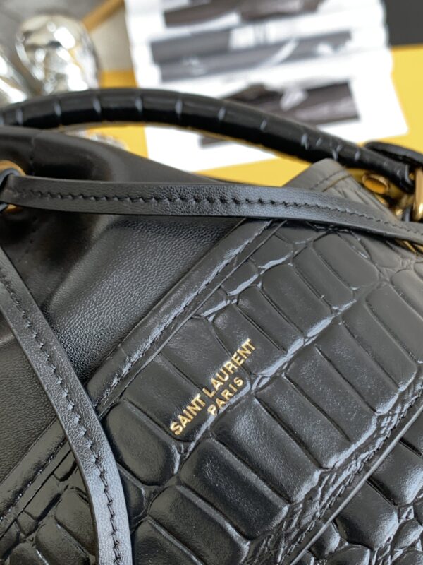 [REP 1:1] Saint Laurent Le Maillon Hook Bucket Bag Black For Women, Women's Bags 10.6in/27cm YSL
