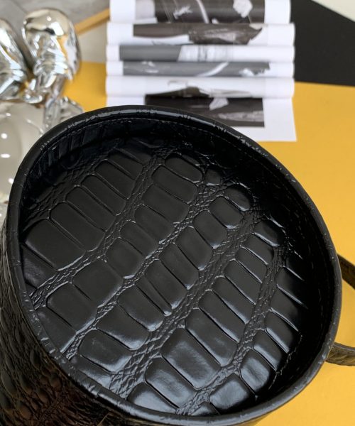 [REP 1:1] Saint Laurent Le Maillon Hook Bucket Bag Black For Women, Women's Bags 10.6in/27cm YSL