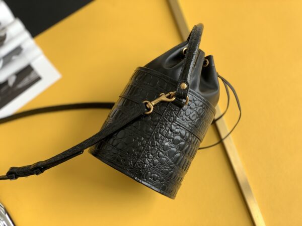 [REP 1:1] Saint Laurent Le Maillon Hook Bucket Bag Black For Women, Women's Bags 10.6in/27cm YSL