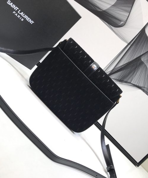 [REP 1:1] Saint Laurent Le Monogramme Small Satchel In Monogram Canvas And Smooth Black For Women 9in/23cm YSL