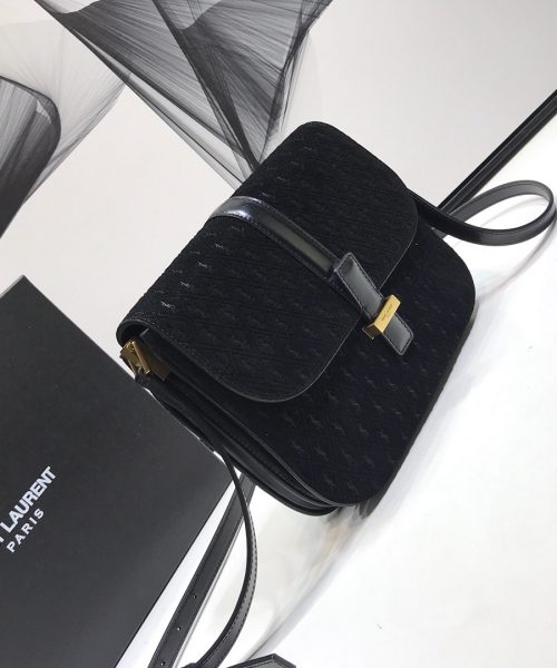 [REP 1:1] Saint Laurent Le Monogramme Small Satchel In Monogram Canvas And Smooth Black For Women 9in/23cm YSL