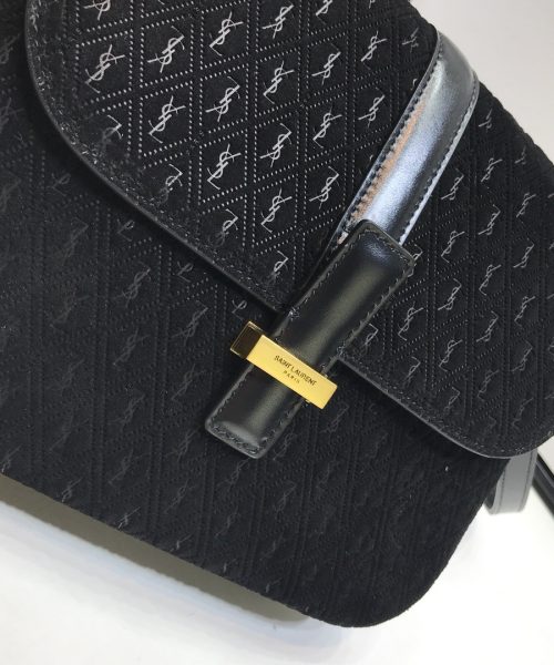[REP 1:1] Saint Laurent Le Monogramme Small Satchel In Monogram Canvas And Smooth Black For Women 9in/23cm YSL