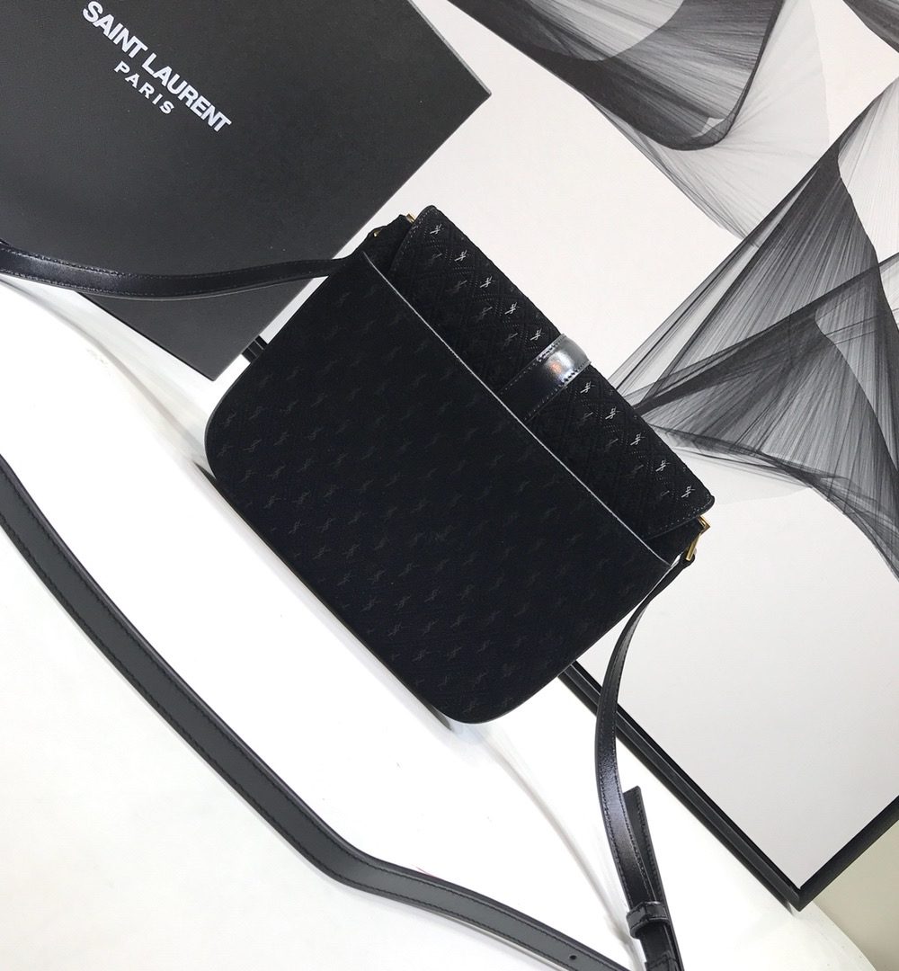 [REP 1:1] Saint Laurent Le Monogramme Small Satchel In Monogram Canvas And Smooth Black For Women 9in/23cm YSL