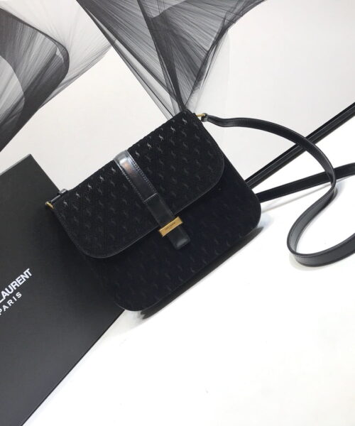 [REP 1:1] Saint Laurent Le Monogramme Small Satchel In Monogram Canvas And Smooth Black For Women 9in/23cm YSL