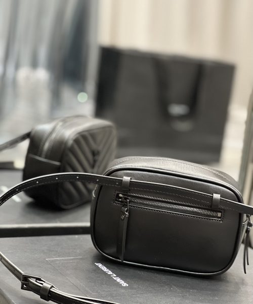[REP 1:1] Saint Laurent Lou Belt Bag Black In Matelassé Black Metal Hardware For Women 6.1in/15cm YSL 534817DV7081000