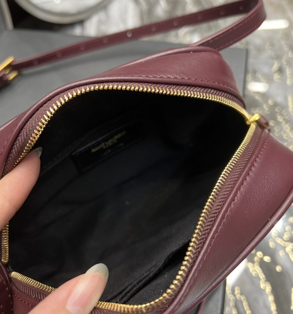 [REP 1:1] Saint Laurent Lou Belt Bag Red In Matelassé Gold Toned Hardware For Women 6.1in/15cm YSL 614031DV7072721