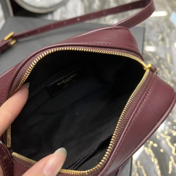 [REP 1:1] Saint Laurent Lou Belt Bag Red In Matelassé Gold Toned Hardware For Women 6.1in/15cm YSL 614031DV7072721