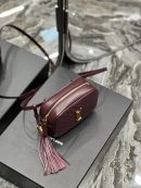 [REP 1:1] Saint Laurent Lou Belt Bag Red In Matelassé Gold Toned Hardware For Women 6.1in/15cm YSL 614031DV7072721