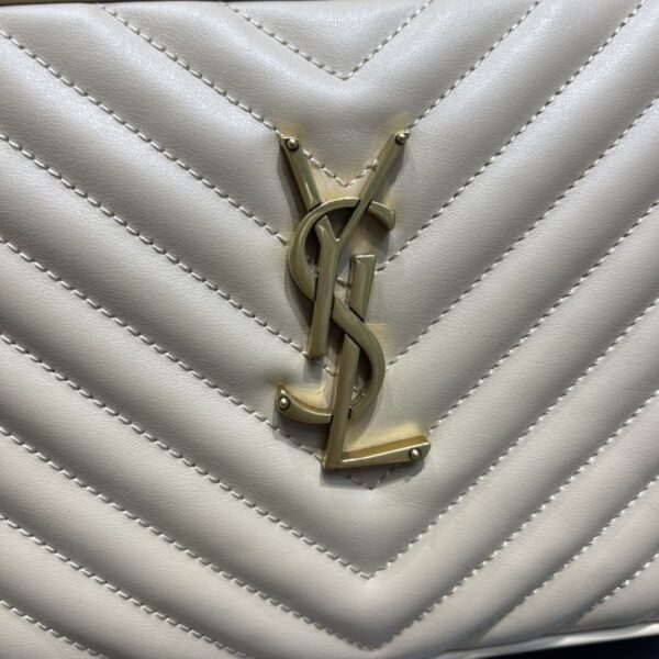 [REP 1:1] Saint Laurent Lou Camera Bag Beige With Gold Toned Hardware For Women 9in/23cm YSL 612544DV7072721