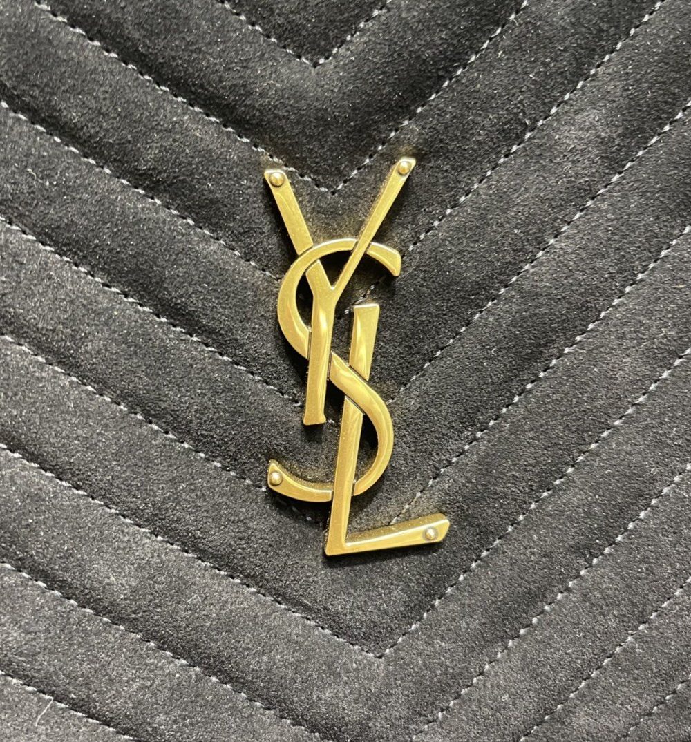 [REP 1:1] Saint Laurent Lou Camera Bag Black With Gold Hardware For Women 9in/23cm YSL 612544C4BW71000