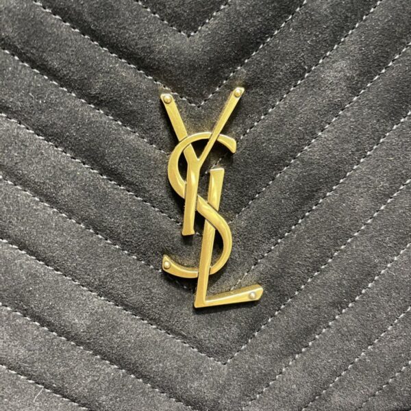 [REP 1:1] Saint Laurent Lou Camera Bag Black With Gold Hardware For Women 9in/23cm YSL 612544C4BW71000