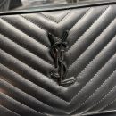 [REP 1:1] Saint Laurent Lou Camera Bag Black With Metal Hardware For Women 9in/23cm YSL 612544DV7081000