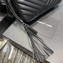 [REP 1:1] Saint Laurent Lou Camera Bag Black With Metal Hardware For Women 9in/23cm YSL 612544DV7081000