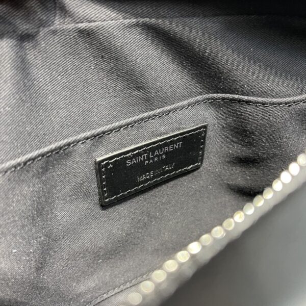 [REP 1:1] Saint Laurent Lou Camera Bag Black With Silver Toned Hardware For Women 9in/23cm YSL 612544DV7041000