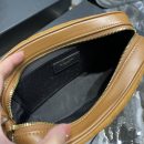 [REP 1:1] Saint Laurent Lou Camera Bag Brown With Gold Toned Hardware For Women 9in/23cm YSL 6125441S7R77761