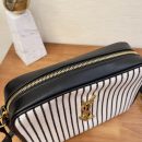 [REP 1:1] Saint Laurent Lou Camera Bag In Canvas Black And White For Women 9in/23cm YSL 612542FAACG9583